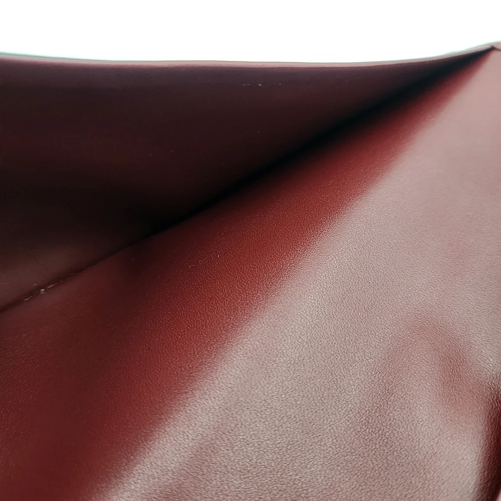 CARTIER Mastline Bordeaux Leather Bill Holder Long Bifold Wallet, Authentic